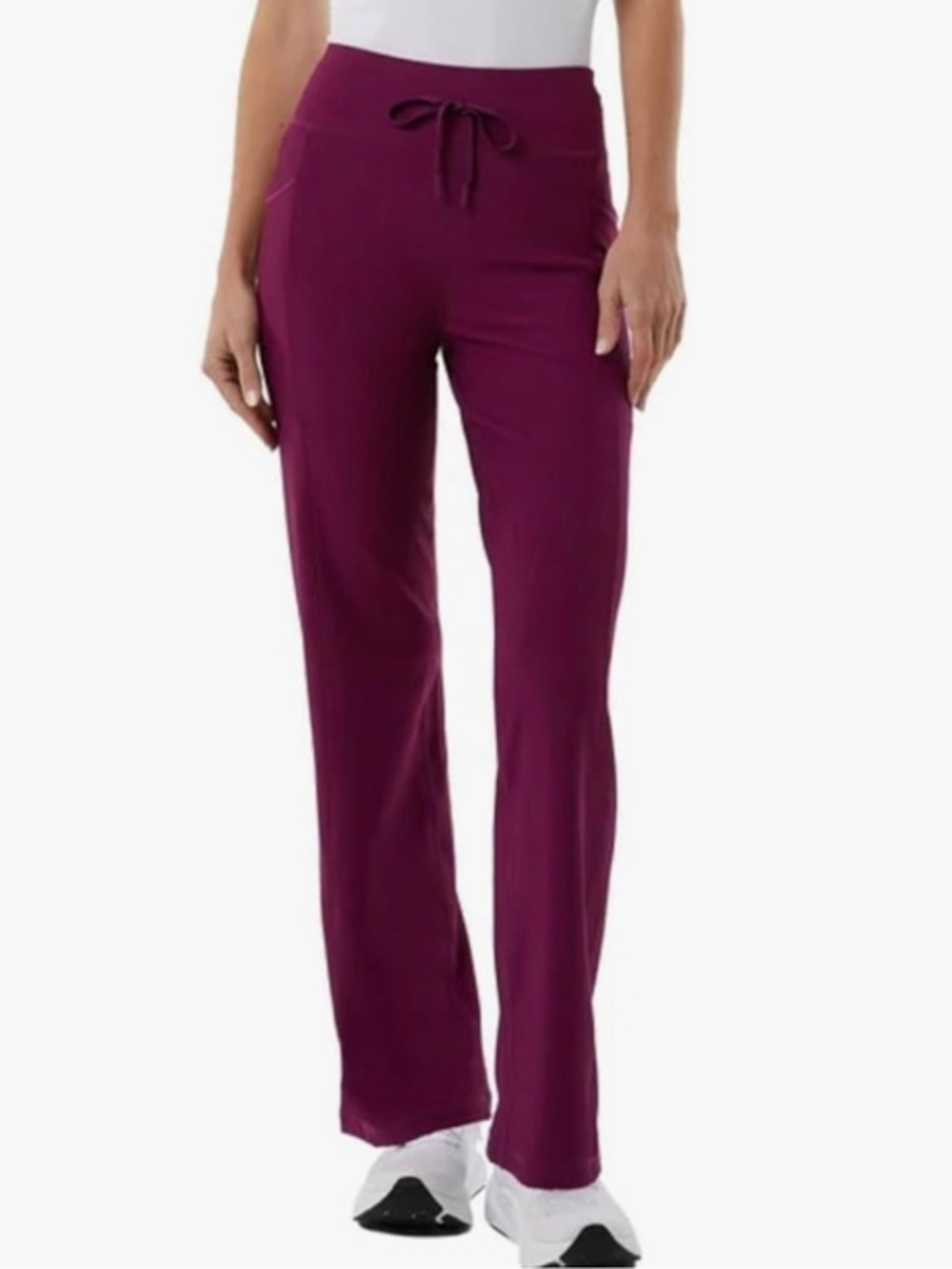 32 Degrees Cool Women's High Rise Ribbed Active Yoga Semi-Flare Pant NWT